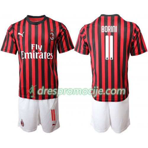 AC Milan Dres BORINI 11 Dječji Domaći 2019/20 Kratkih Rukava AC Milan Dres BORINI 11 Dječji Domaći 2019/20 Kratkih Rukava
